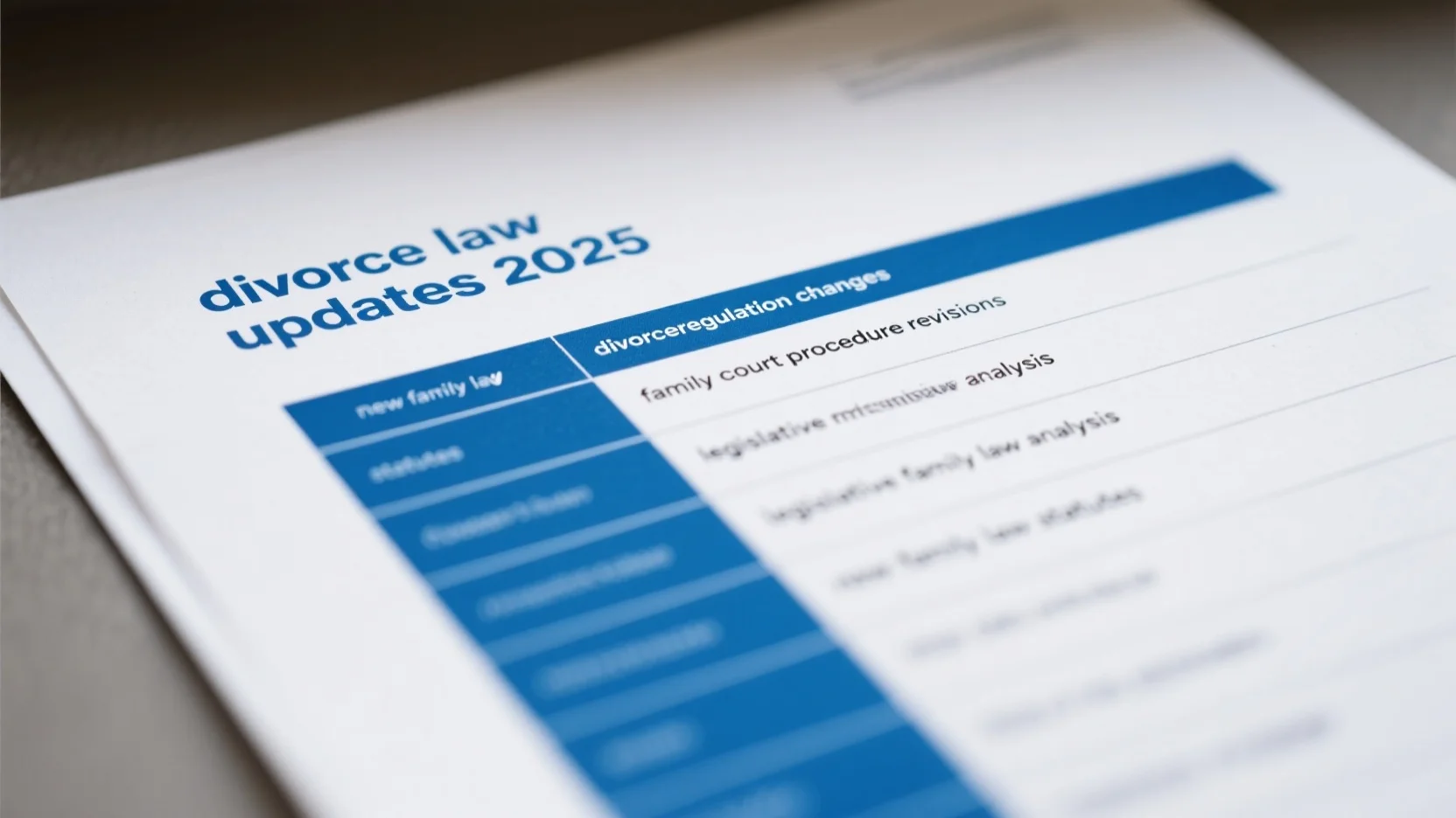 2025 Divorce Law Updates: International Reforms, US Changes, and Their Impact on Spouses and Children