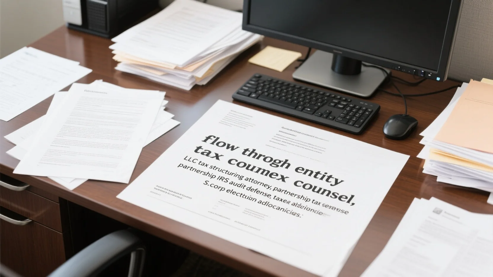 Comprehensive Guide to Partnership Tax Allocation, LLC Structuring, S – corp Election, Flow – through Tax Counsel, and IRS Audit Defense